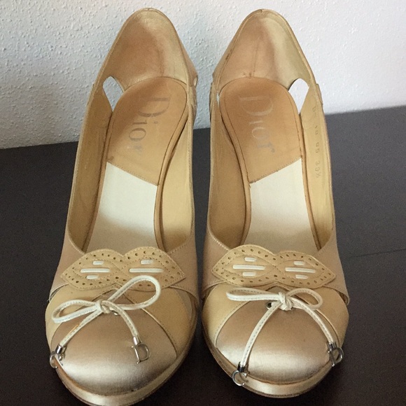 Christian Dior Satin Heels👠 - Picture 1 of 8
